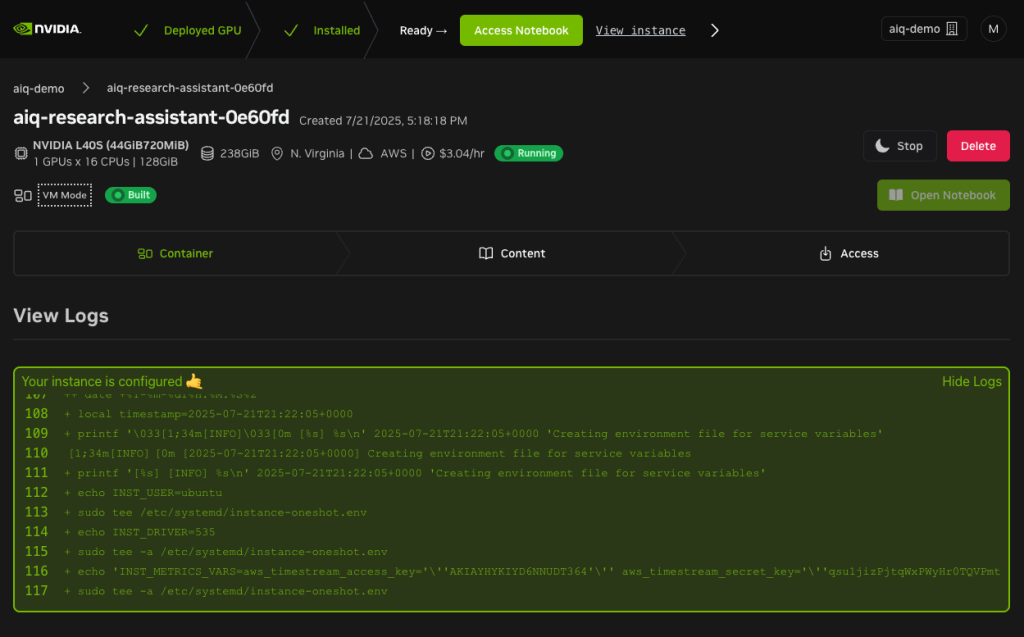 Nvidia NeMo Retriever AI-Q Blueprint 09